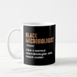 Black Microbiologist Funny Definition Microbiology Coffee Mug