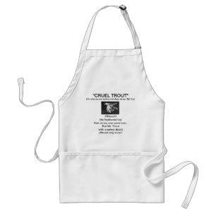 "Black Midge Wet Fly-Cruel Trout" Apron