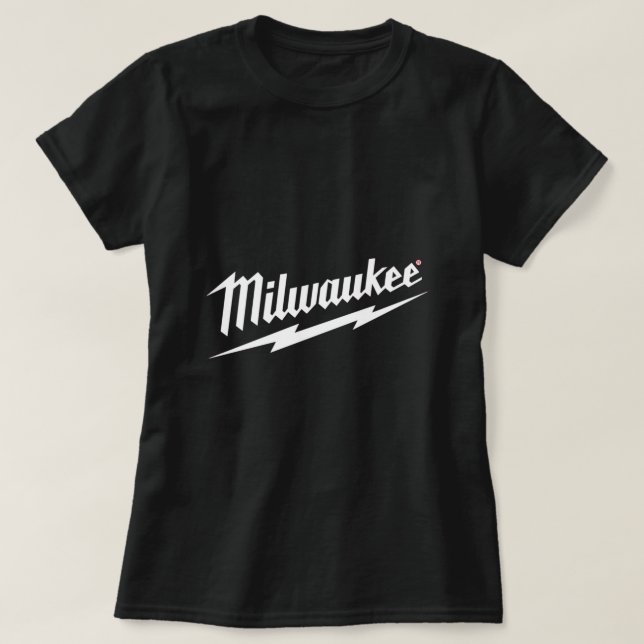 Black Milwaukee Essential T-Shirt (Design Front)
