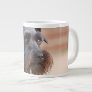 Black Miniature Schnauzer Large Coffee Mug