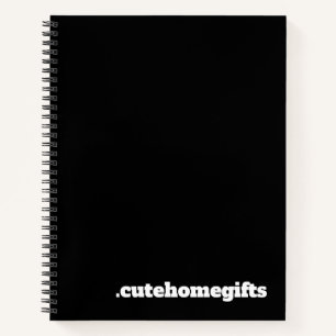 Black Minimal Modern Elegant Corporate Business  Notebook