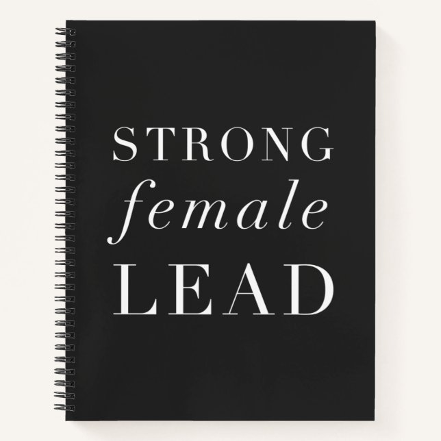 Black Minimalist Actor Inspirational Quote Theatre Notebook (Front)