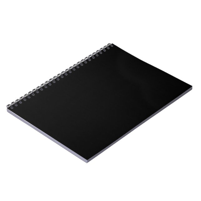 Black Minimalist Notebook Sleek Writing Journal (Left Side)