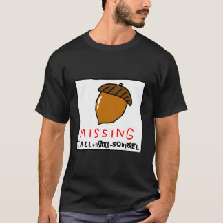 black missing acorn poster men's T-Shirt