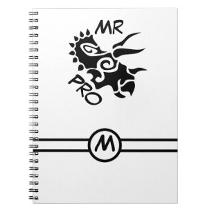 Black Mister Pro Triceratops Skilled Ancient Notebook