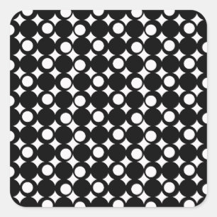 Black Mod Ball Design @ Emporio Moffa Square Sticker