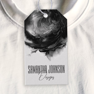 Black Modern Boutique Clothing Business Hang Tag