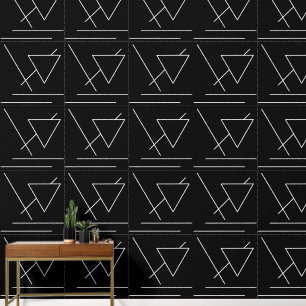Black Modern Chic Minimalist Wallpaper