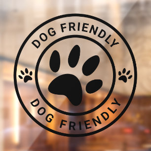 Black Modern Dog Friendly Coffee Cafe Pet Welcome