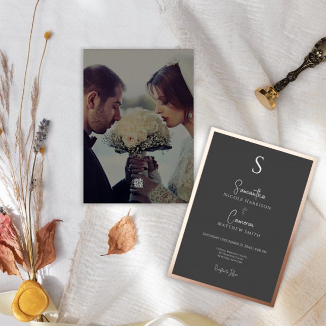 Black Modern Elegant Minimal Photo (Creator Uploaded)