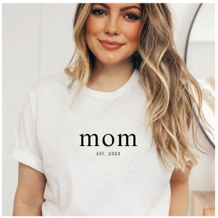 Black Modern Established Mum T-Shirt