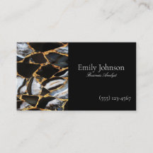 black modern glitter gold marble