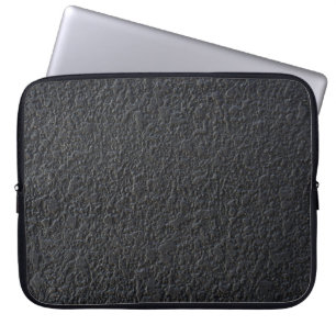Black Modern Granite Laptop Sleeve