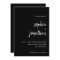 Black Modern Minimalist Script | Wedding
