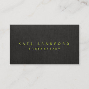 Black Modern Minimalistic Professional Business Card