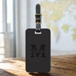Black Modern Monogram Minimalist Luggage Tag<br><div class="desc">Elevate your travel experience with our Classic Elegant Modern Minimalist Monogram Luggage Tag. This meticulously designed accessory seamlessly combines timeless elegance with contemporary minimalism, ensuring your luggage stands out with sophistication. Crafted with precision and attention to detail, this luggage tag is more than just a practical item; it's a personalised...</div>
