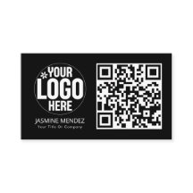 Black Modern QR Code Logo