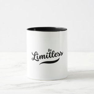 Black Modern Script Be Limitless Mug