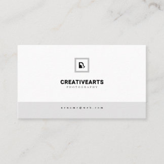 Black Modern Serif Typography Minimalist Business Card