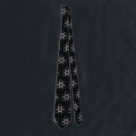 Black Molecule Atom Scientist Teacher Science Tie<br><div class="desc">This cute atom molecule pattern is great for the scientist,  teacher,  or science lover in your life.</div>