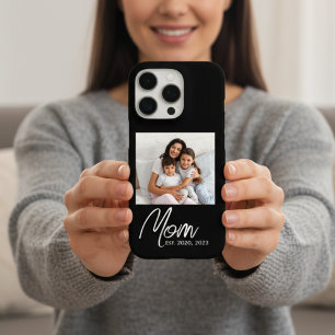 Black Mom Established Script Photo Case-Mate iPhone 16 Pro Case