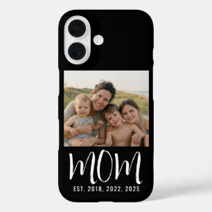 Black Mom Established Script Photo iPhone 16 Case