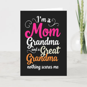 Black Mom Grandma Great Grandma Card