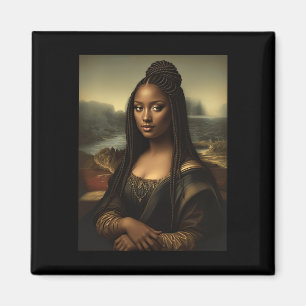 Black Mona Lisa African American Black History Mon Magnet