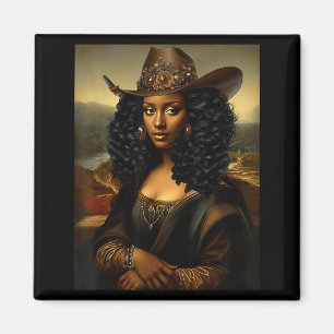 Black Mona Lisa African American Black History Mon Magnet