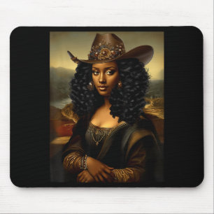 Black Mona Lisa African American Black History Mon Mouse Pad