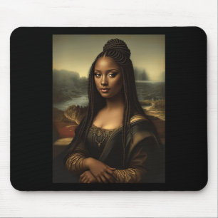 Black Mona Lisa African American Black History Mon Mouse Pad