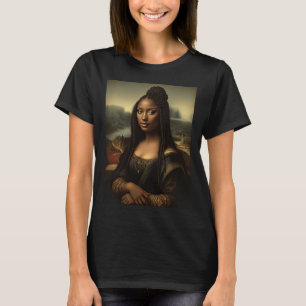 Black Mona Lisa African American Black History Mon T-Shirt