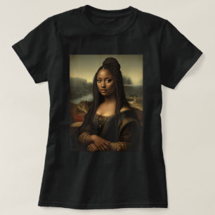 Black Mona Lisa Art Black History T-Shirt