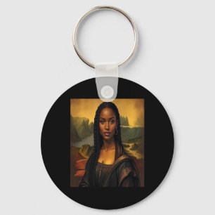 Black Mona Lisa Black History African Queen 1 Key Ring