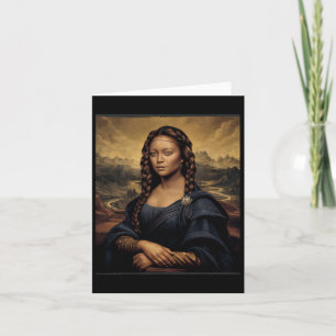Black Mona Lisa Black History African Queen Card
