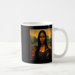 Black Mona Lisa Black History African Queen Coffee Mug