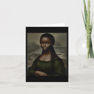 Black Mona Lisa Black History Month African Americ Card