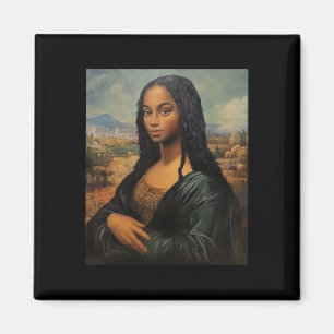 Black Mona Lisa Black History Month - Sista Africa Magnet