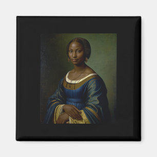 Black Mona Lisa Black History Month Woman Black He Magnet