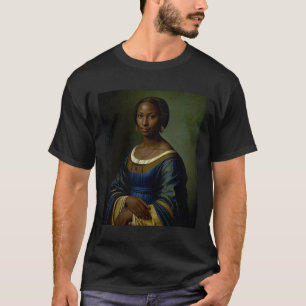 Black Mona Lisa Black History Month Woman Black He T-Shirt