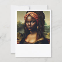 Black Mona Lisa Reimagined Art Print – Afrocentric