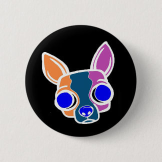 Black Monk Puppy Button