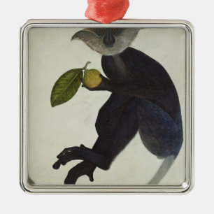 Black Monkey Metal Ornament