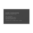 Black Monogram Minimalist Modern Professional