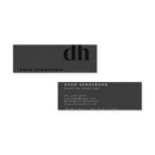 Black Monogram Minimalist Modern Professional