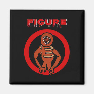 Black Monster Horror Game Doors Halloween Custome Magnet