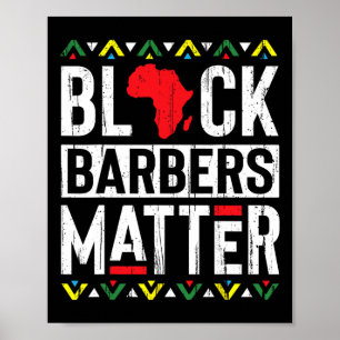 Black Month Barbers Problem History African Women Poster