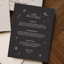 Black Moody Wedding Details