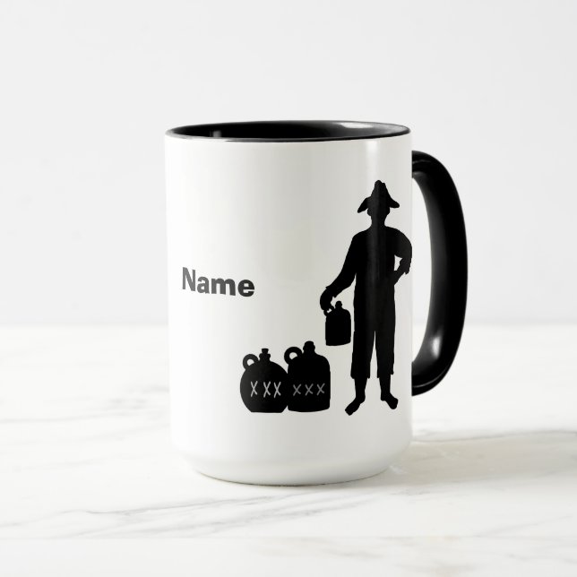 Black Moonshine Silhouettes Mug (Front Right)