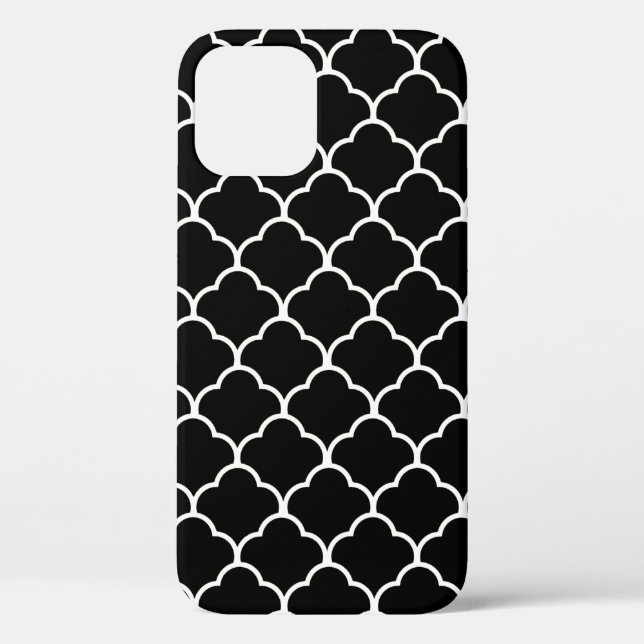 Black Moroccan Design @ Emporiomoffa Case-Mate iPhone Case (Back)